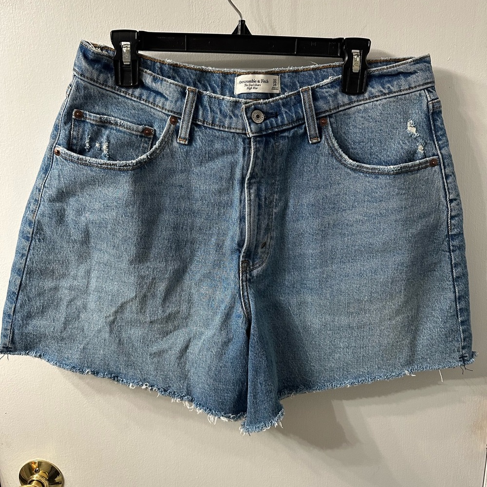 Abercrombie & Fitch Light Blue Jean Shorts